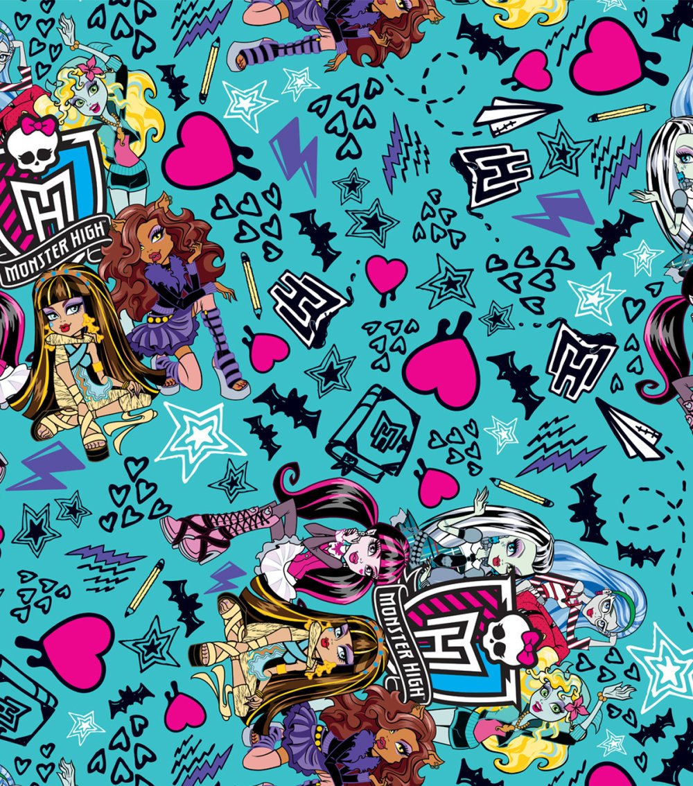 Обои в стиле монстр Хай