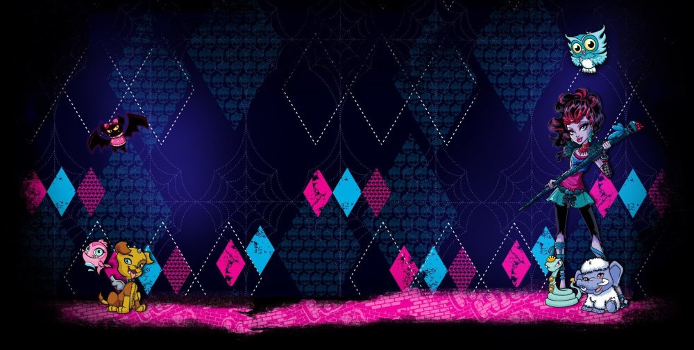 Монстер Хай фон школа