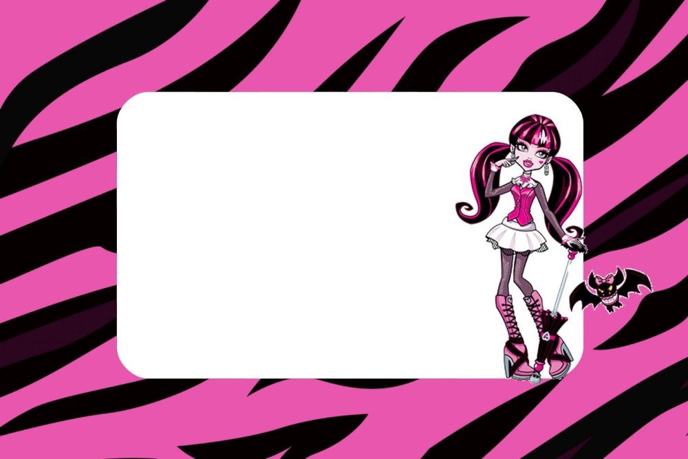 Монстр Хай пригласительные