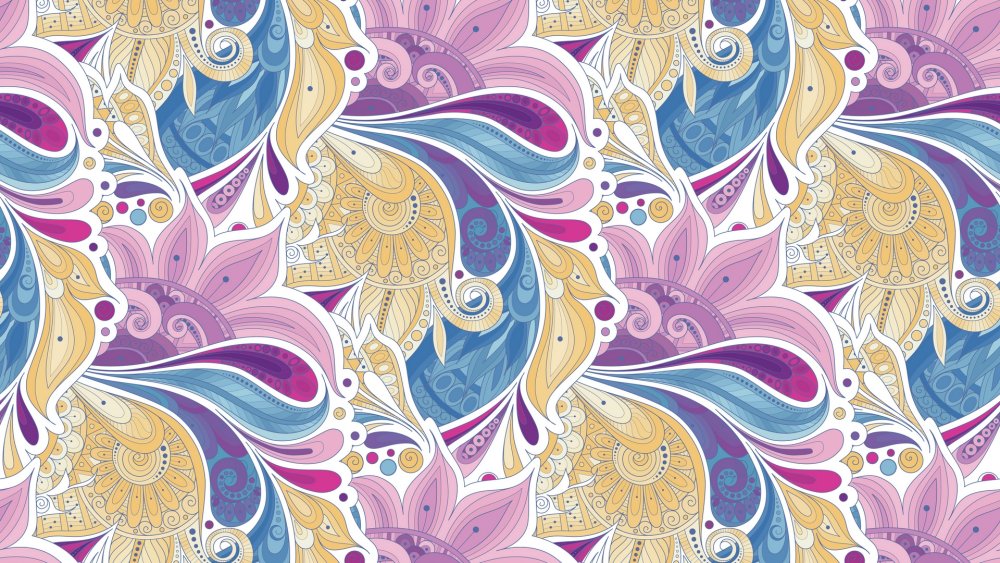 Мелкий цветочный орнамент