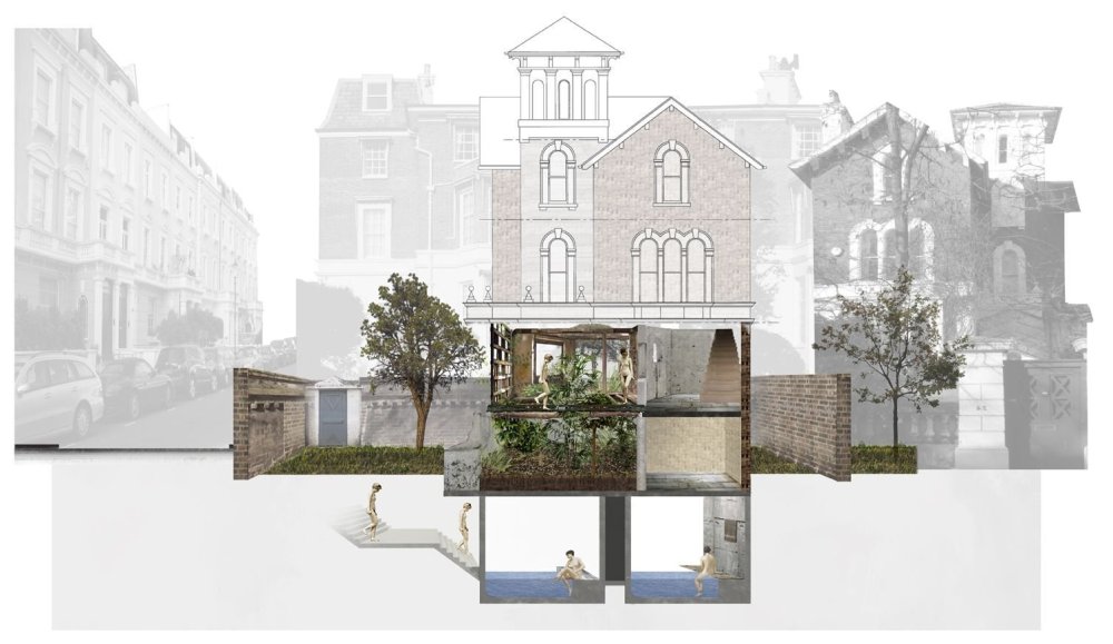 Фон для архитектурной подачи фотошопе