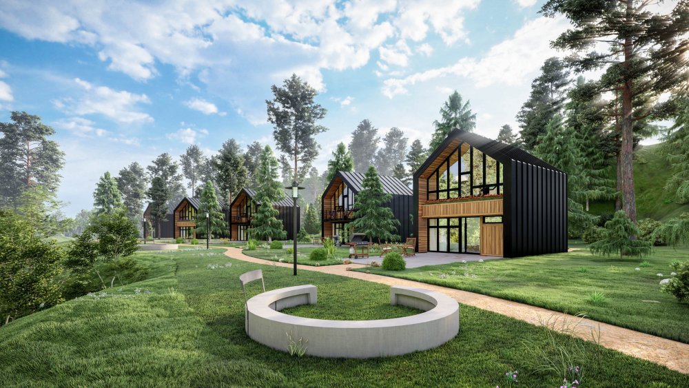 Визуализация коттеджа в Люмион