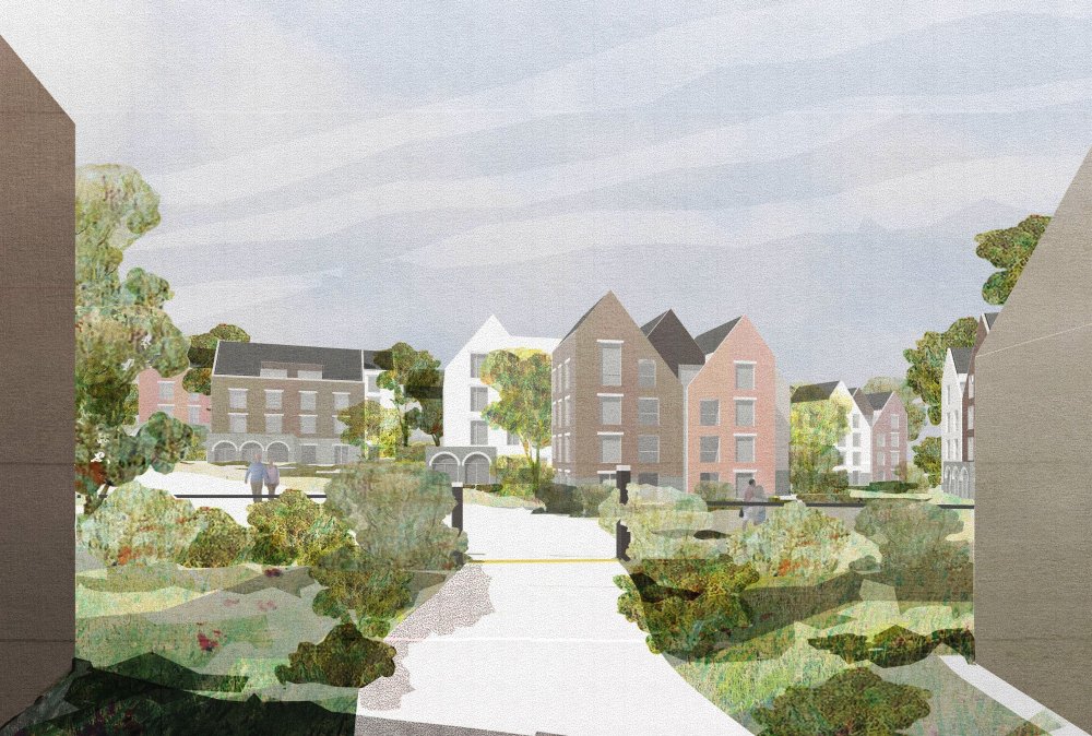 Архитектурная визуализация коллаж