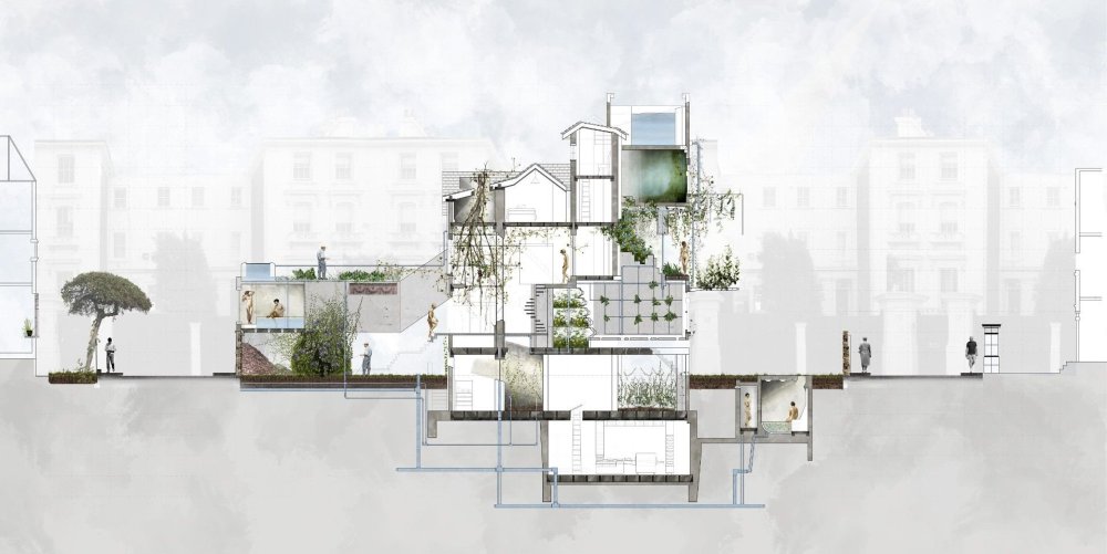 Фон для архитектурного проекта