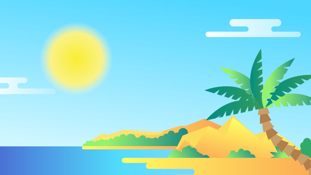 Фон для зум офис пляж
