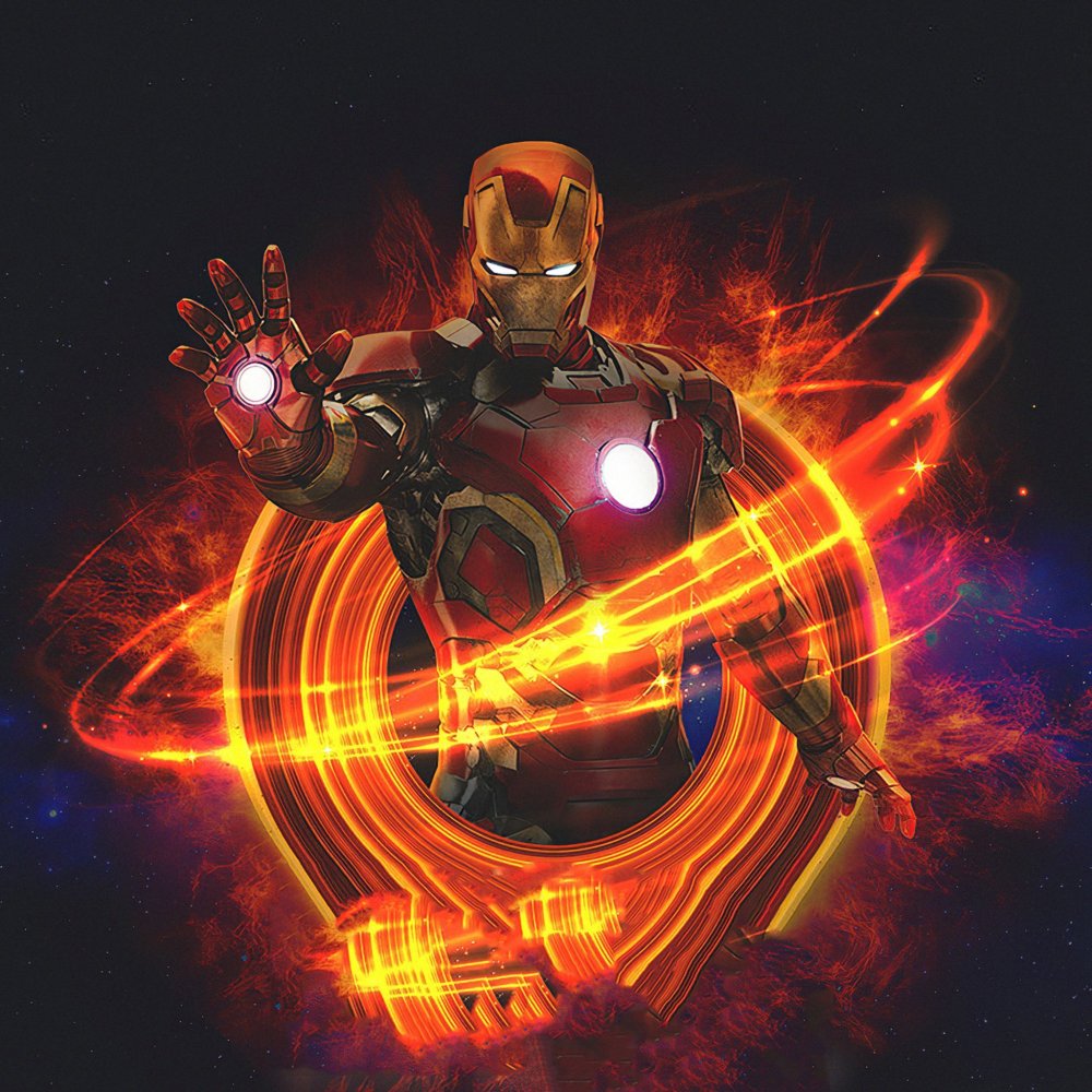 Тони Старк неон