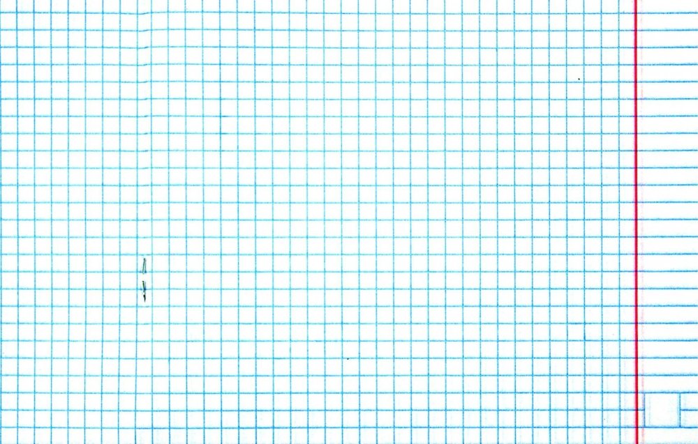 Лист тетради в клеточку