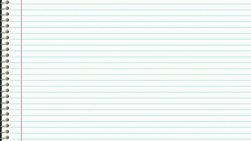 Тетрадь в линейку фон