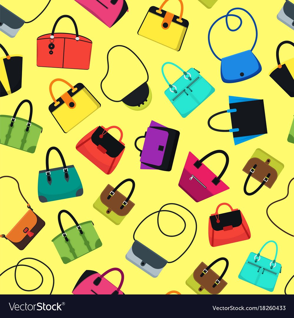 Сумки фон вектор