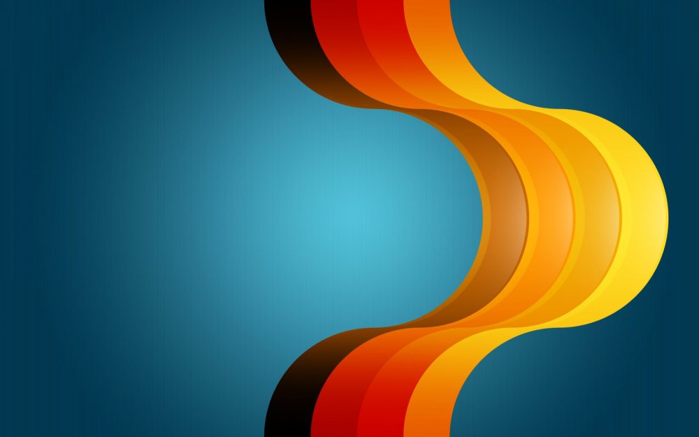 Красно желтая абстракция