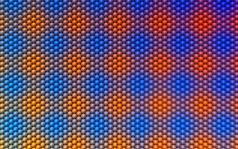 Узор синий с оранжевым