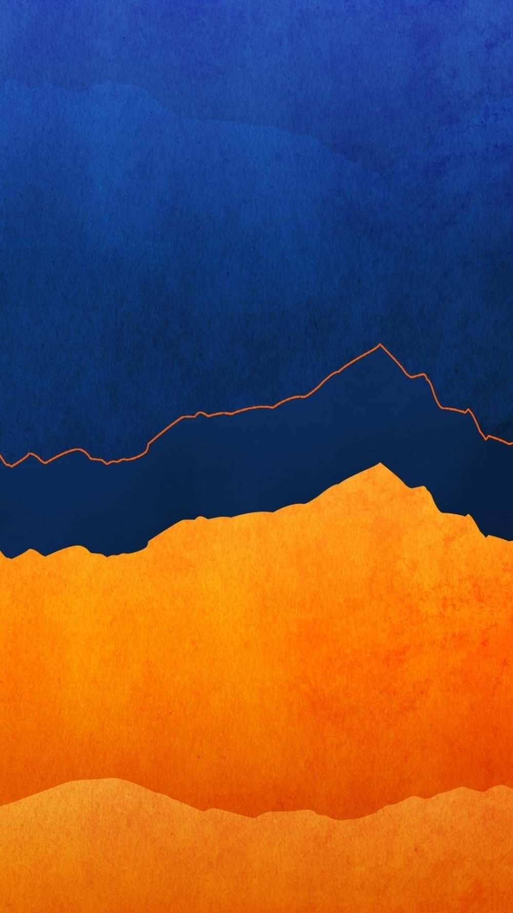 Сине оранжевый фон
