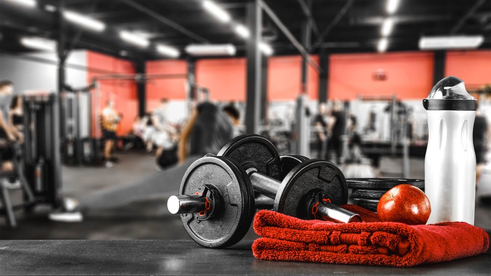 Спорт зал фон размытый