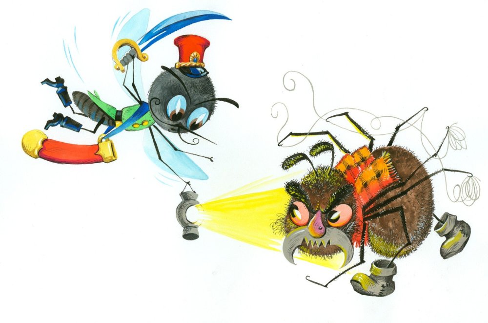 Чуковский Муха Цокотуха комар