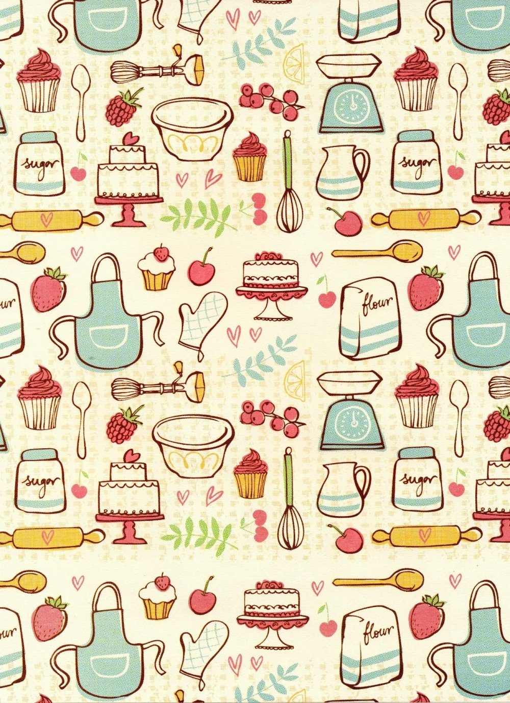 Кулинарные фоны для скрапбукинга