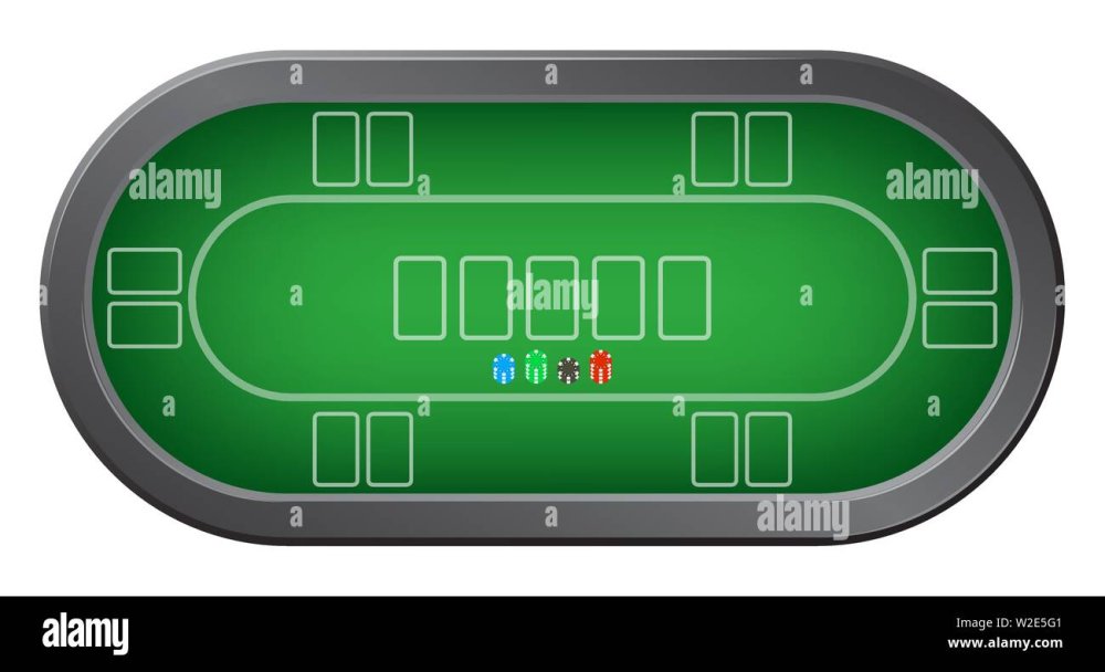 Покерный стол вид спереди