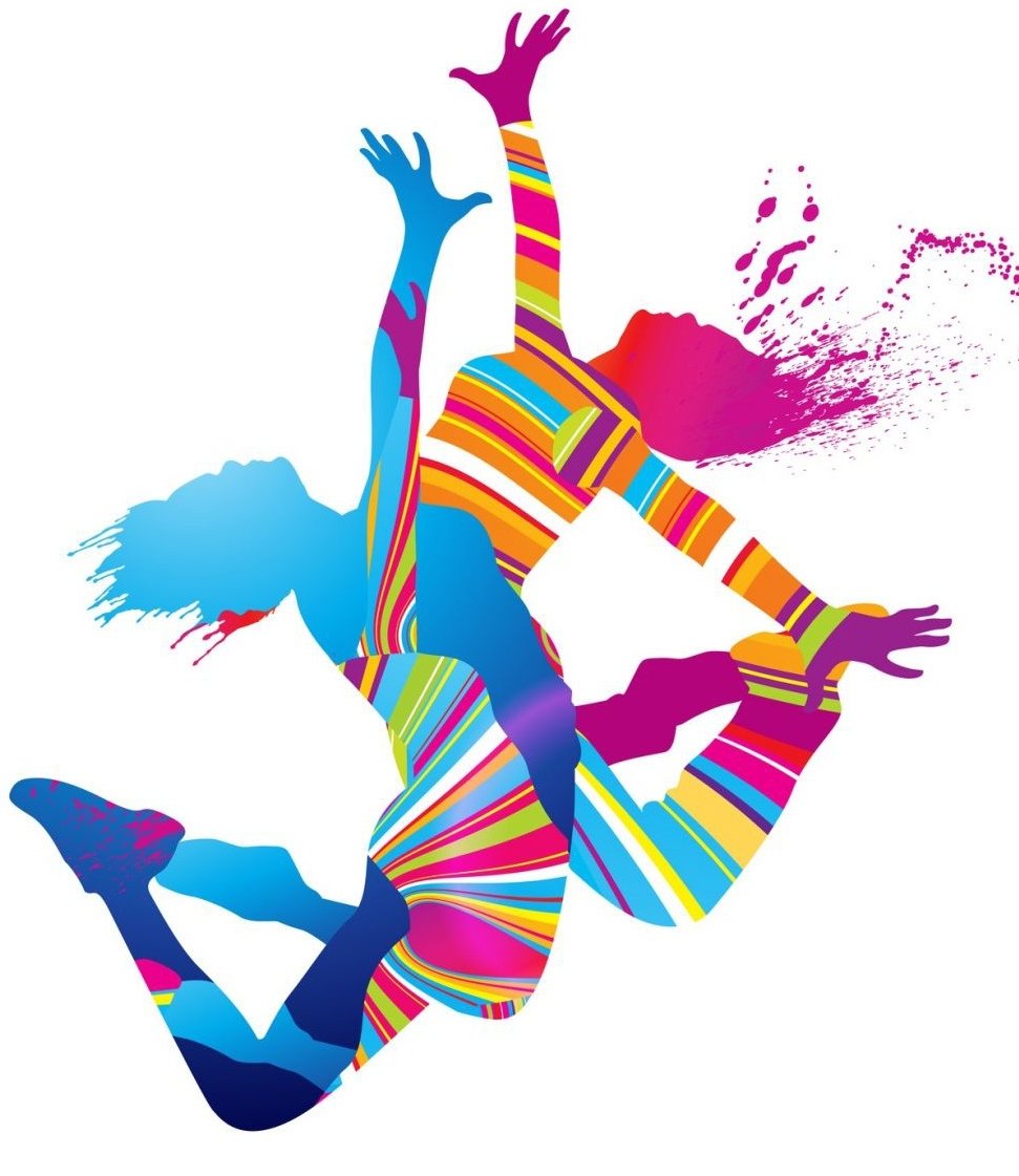 Эстрадный танец на прозрачном фоне