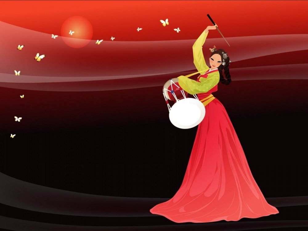 Народный танец фон