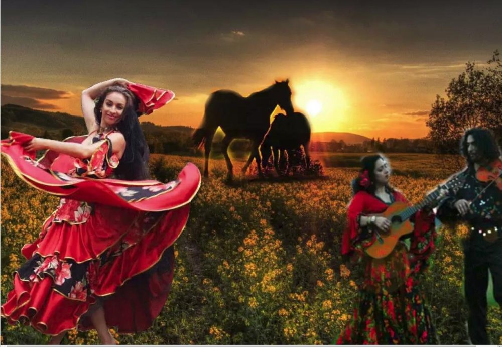 Цыганская Кибитка в поле