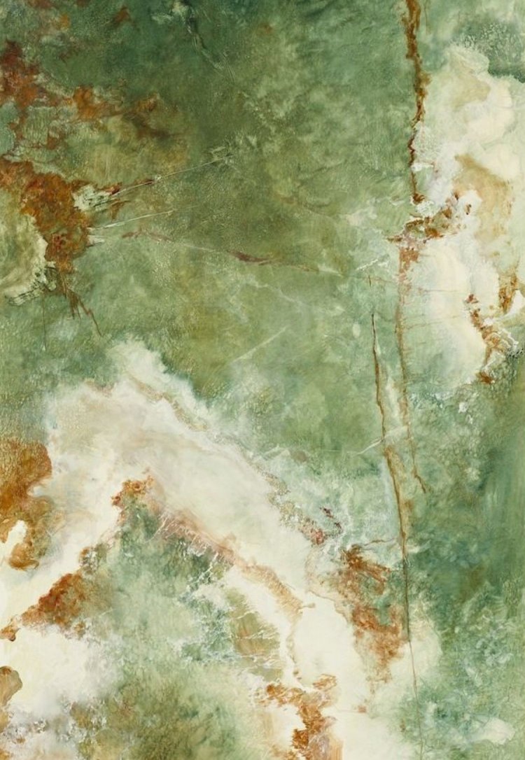 Мрамор зеленый малахит