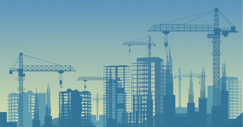 Город на белом фоне