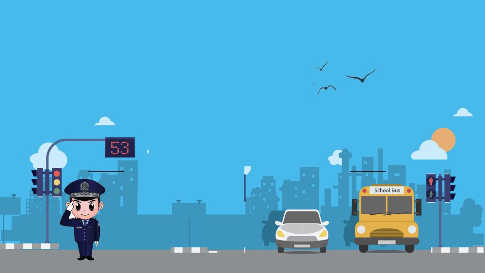 Фон полиция мультяшный