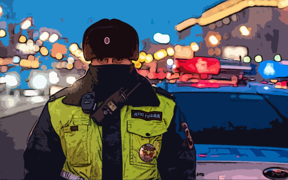 Шеврон полиция на спину