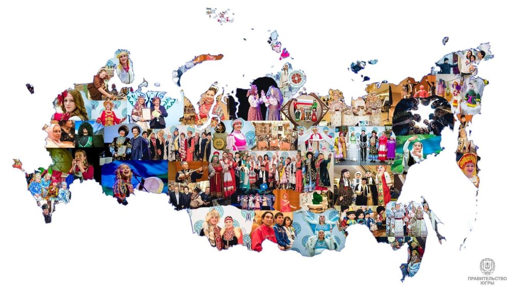 Народы России коллаж