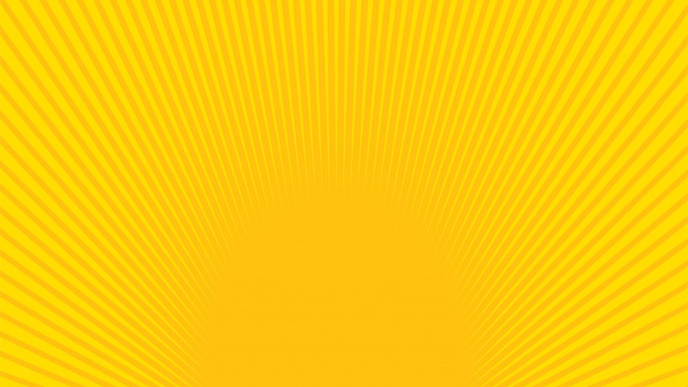 Желтый фон с лучами