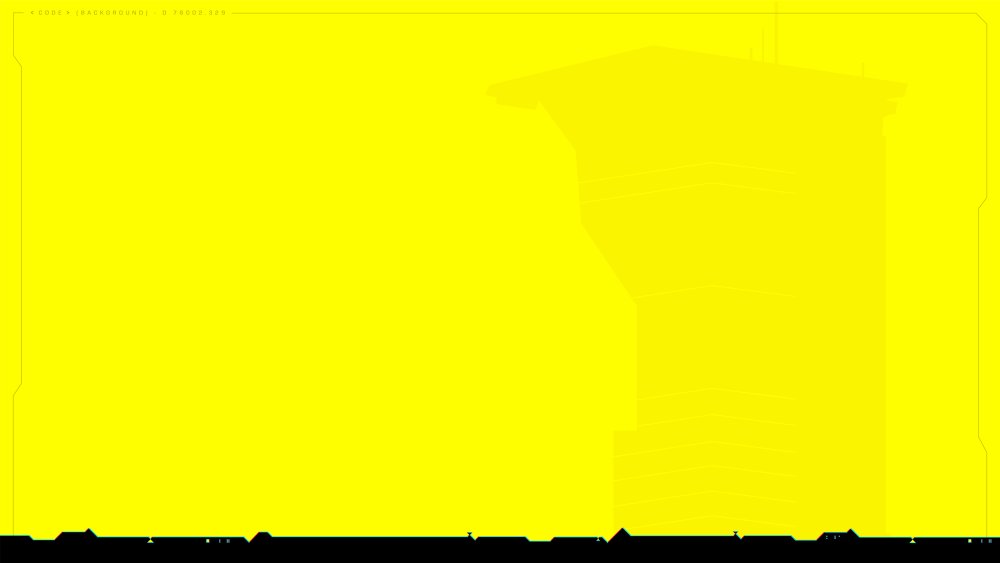 Киберпанк желтый фон