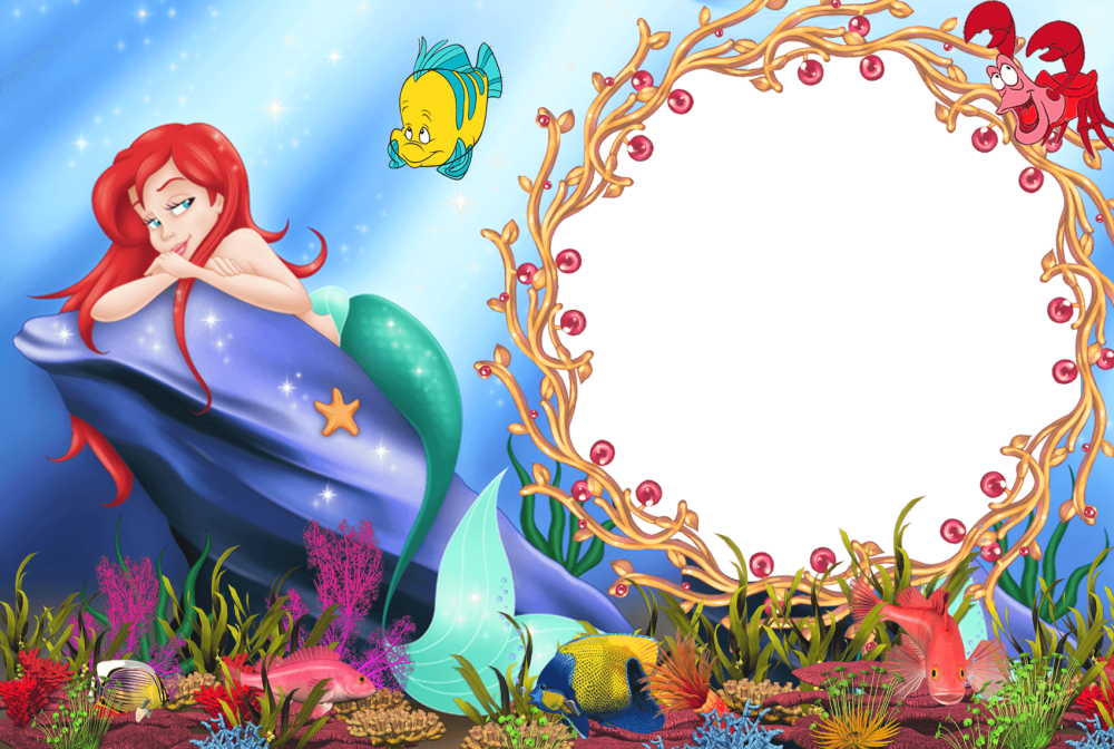 Принцессы Диснея Русалочка рамка