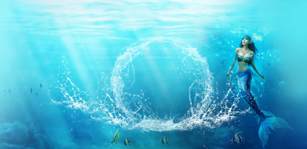 Русалка фон