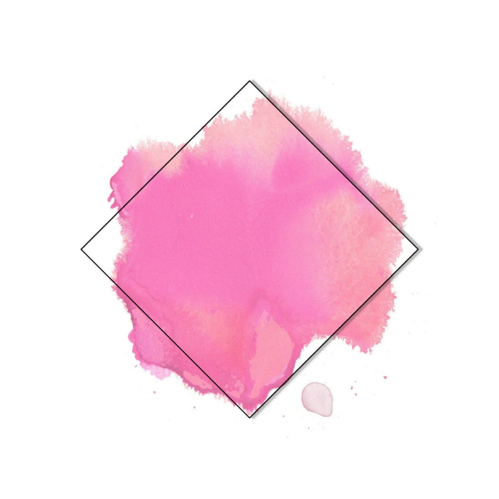 Розовый акварельный круг