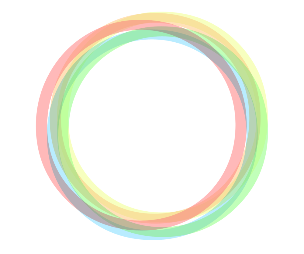 Рамка круглая цветная