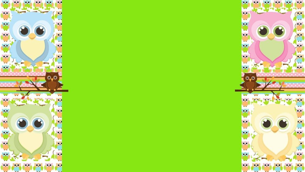 Фон 1600*400 Сова паттерн прикольные