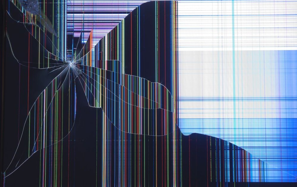 Разбитый монитор обои