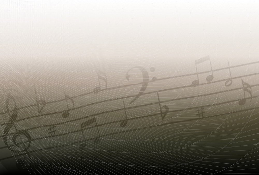 Красивый фон с нотами