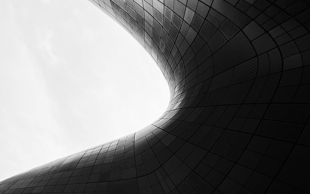 Архитектурный фон черно белый