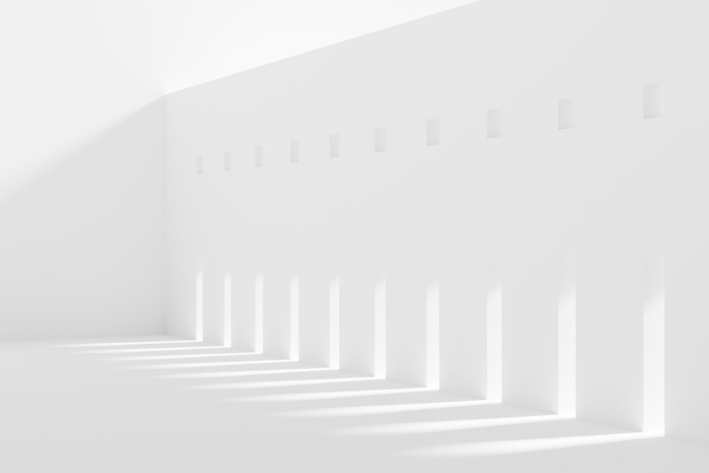 Архитектура на белом фоне