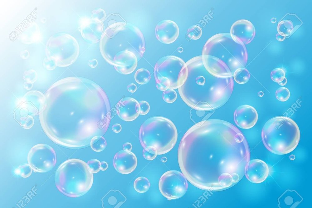 Фон с мыльными пузырями для детей