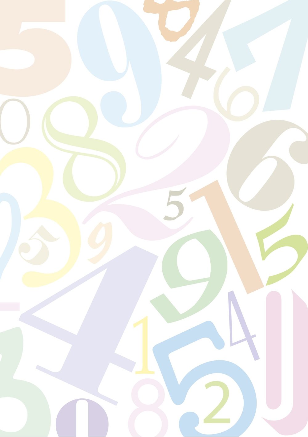 Фон цифры для детей