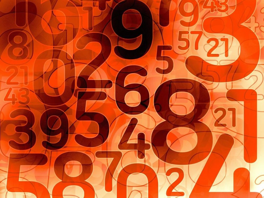 Фон много цифр