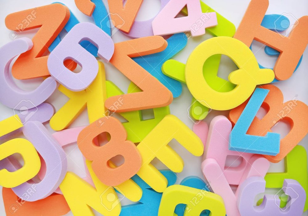 Фон буковки цифры