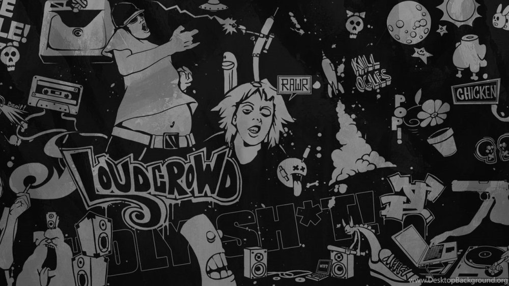 Обои в стиле панк рок