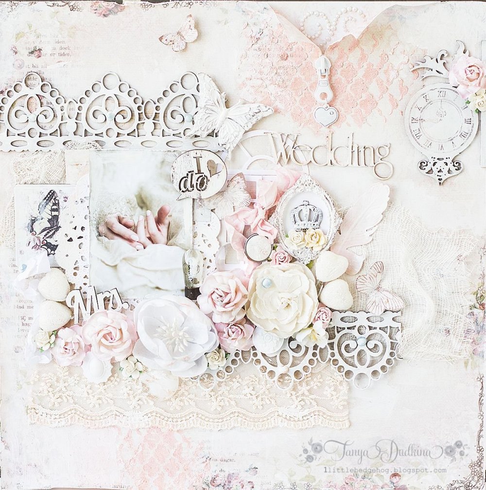 Бумага для свадебного альбома Скрапбукинг