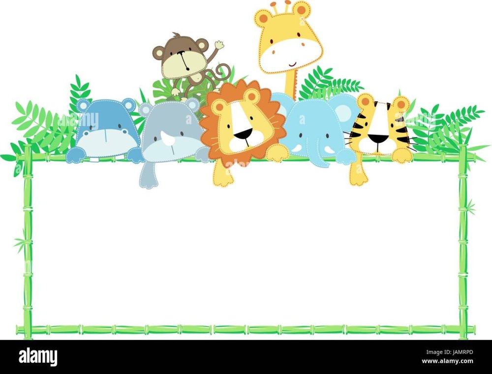 Фон рамка зоопарк для детей