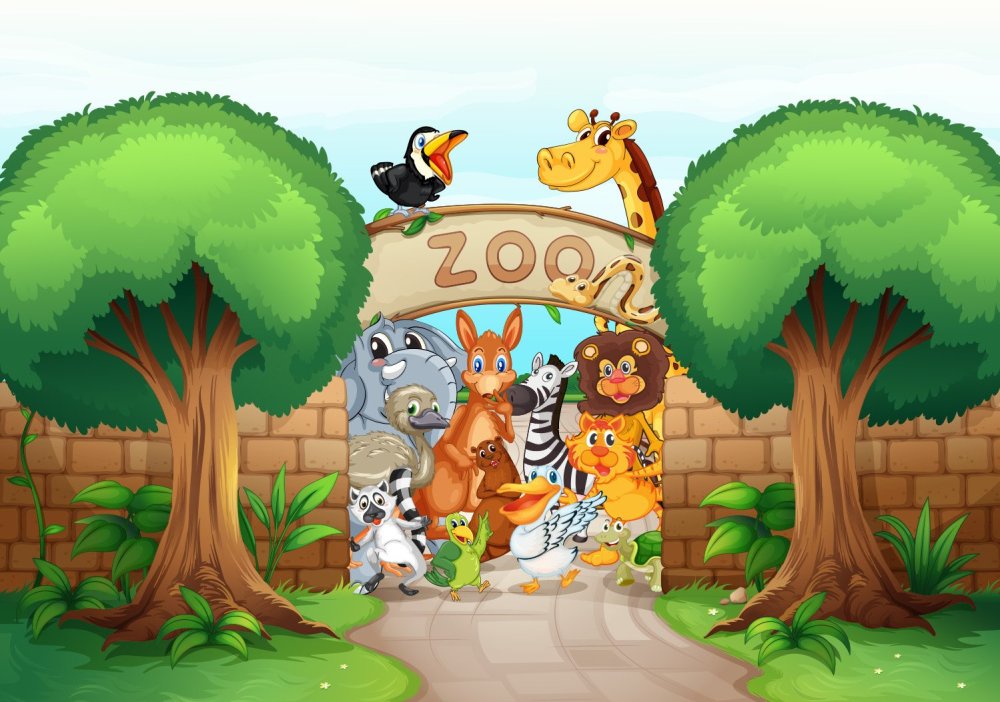 Зоопарк рисунок для детей