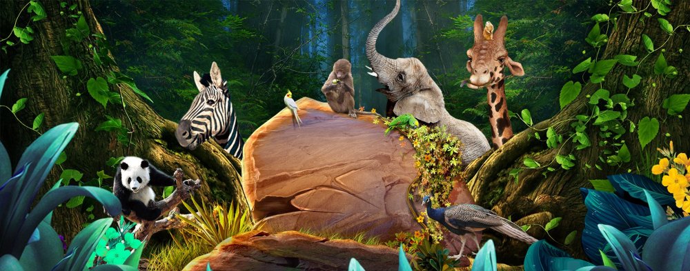 Фоны детские для животных