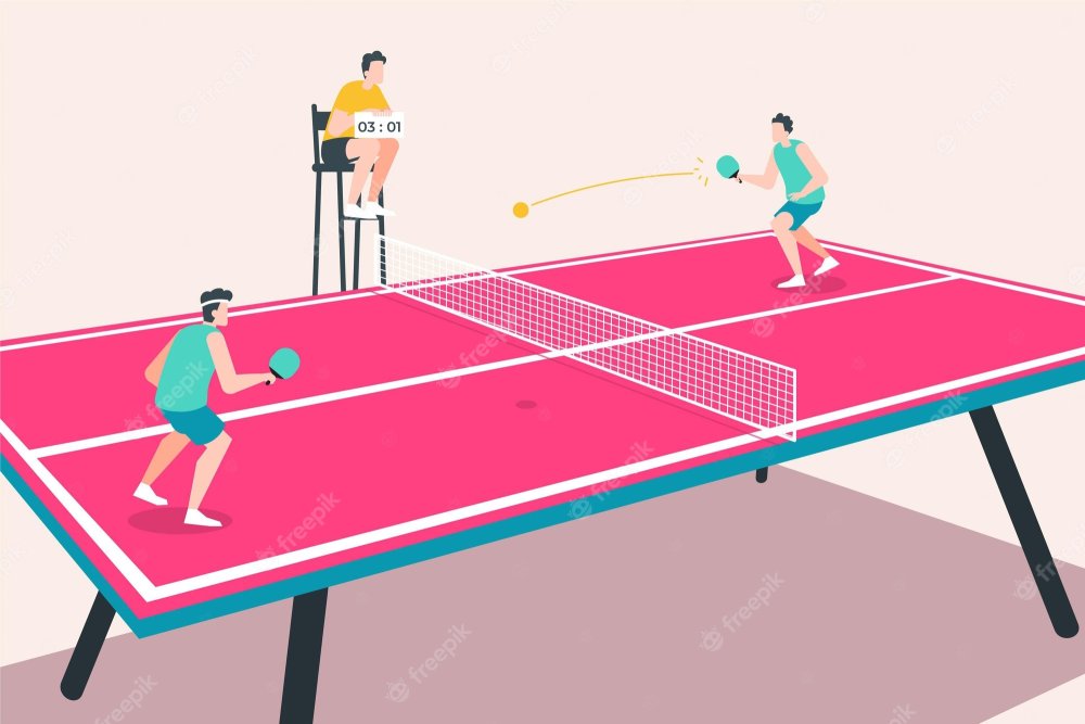 Ping Pong стол vector 2d