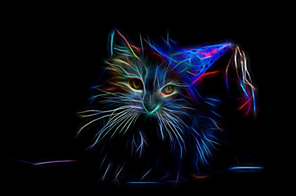 Неоновая кошечка